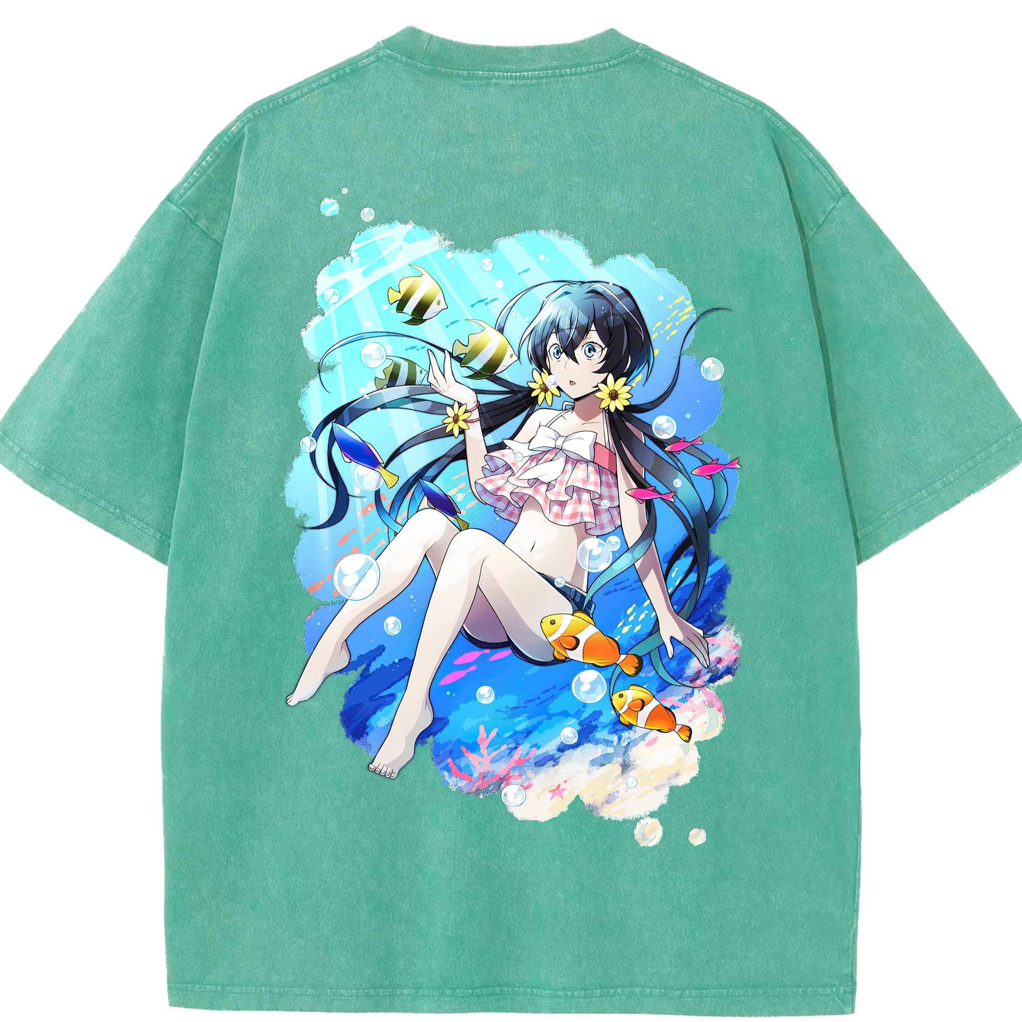 （画像用） 文豪ストレイドッグス Bungo Stray Dogs 綿100% ヴィンテージ風 半袖Tシャツ（背面プリント）